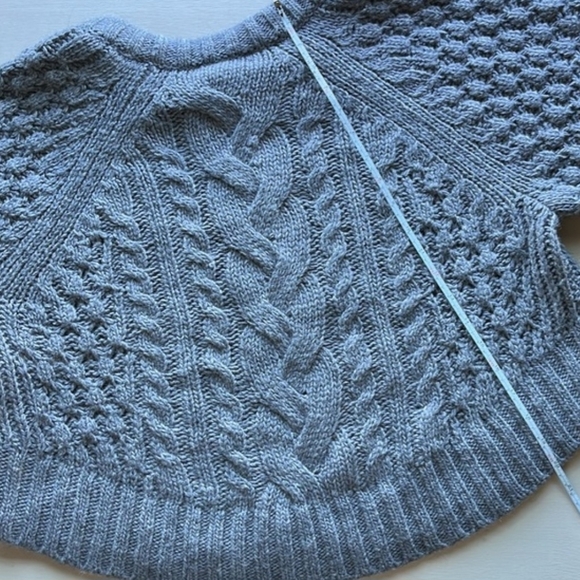 Banana Republic Gray Cable-Knit Crewneck Sweater - Picture 9 of 15